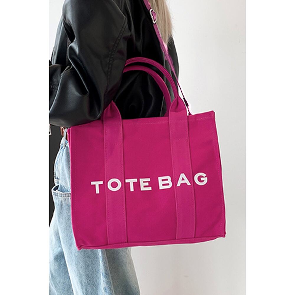 Zenana Outfitters Magenta Tote Bag Crossbody - Picture 3 of 3
